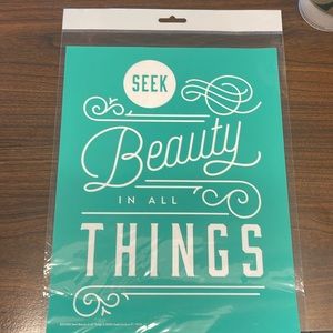 Chalk Couture 8.5x11 Seek Beauty Stencil NIP